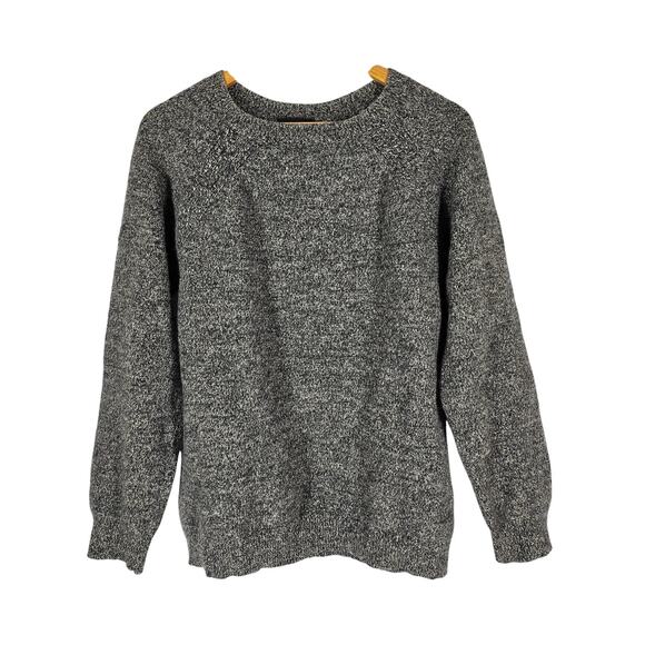 A.P.C. MEN'S HEATHER GRAY 100% LAMBS WOOL PULLOVER CREWNECK SWEATER SIZE XL - Picture 1 of 9